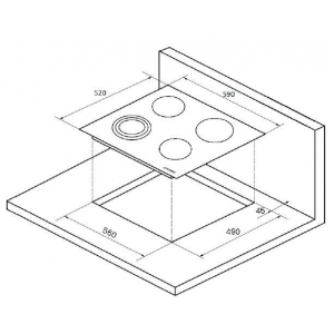 Электрическая варочная панель Kuppersberg ECS 603