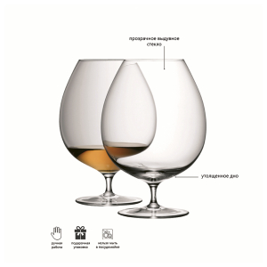 Набор бокалов для бренди LSA Bar 900 мл