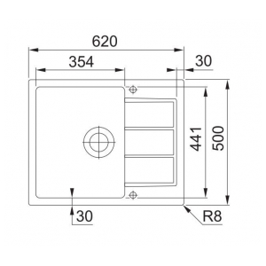 Кухонная мойка Franke SID 611-62/44, оникс (114.0489.210)