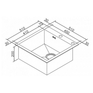 Кухонная мойка Zorg X-5151