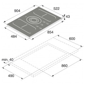 Индукционная варочная панель Asko HI1994 M