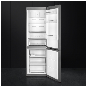 Отдельностоящий двухкамерный холодильник Smeg FC182PXNE