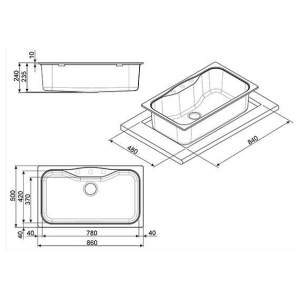 Кухонная мойка Smeg LSEG860AV-2