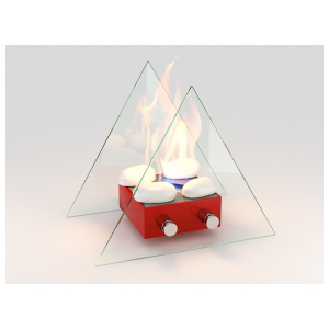 Настольный биокамин Lux Fire Вулкан М (красный)