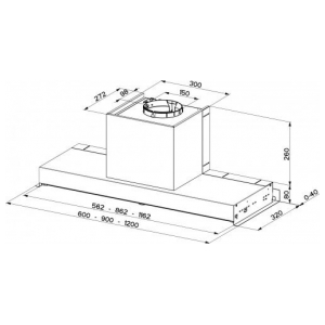 Встраиваемая вытяжка Faber HOOD IN-NOVA COMFORT EG6 X A120