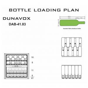 Встраиваемый винный шкаф Dunavox DAB-41.83DSS