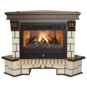 Каминокомплект Real Flame Stone Corner new 26/HL AO (DN) + 3D Novara