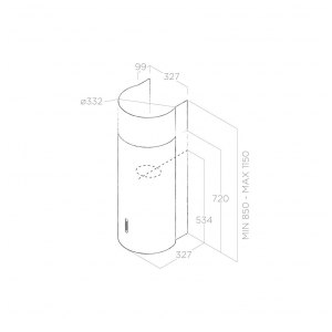 Пристенная вытяжка Elica STONE IX/A/33