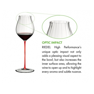 Бокал Riedel HIGH PERFORMANCE PINOT NOIR red stem