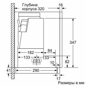 Встраиваемая вытяжка Bosch DFR067E51