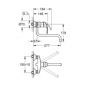 Смеситель Grohe Eurosmart 32224002