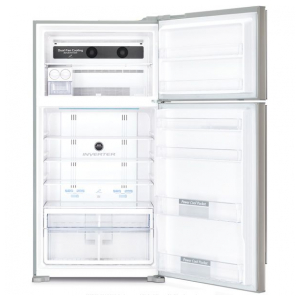 Отдельностоящий двухкамерный холодильник Hitachi R-V 722 PU1 SLS