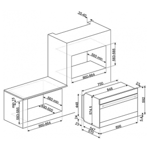 Электрический духовой шкаф Smeg SFP9395X1