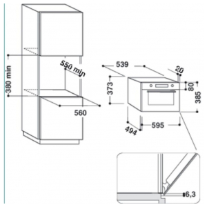 Встраиваемая микроволновая печь Whirlpool AMW 730/WH