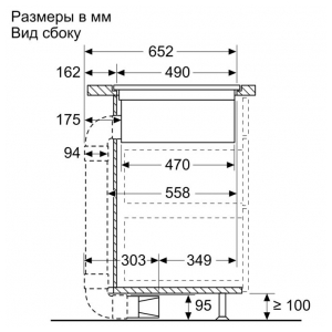 Индукционная варочная панель Bosch PXX821D66E