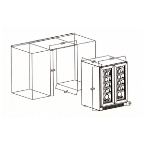 Встраиваемый винный шкаф Cold vine C30-KST2