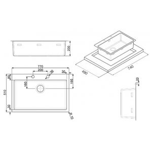 Кухонная мойка Smeg LFT77RS