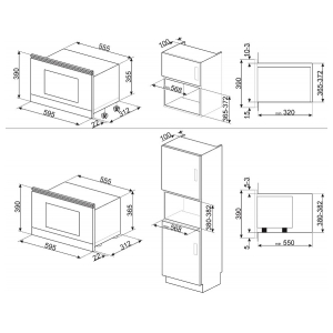 Встраиваемая микроволновая печь Smeg MP722PO