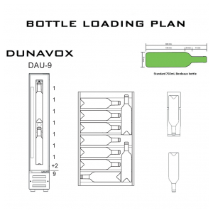 Встраиваемый винный шкаф Dunavox DAU-9.22W