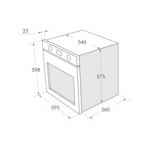 Газовый духовой шкаф Maunfeld MGOG.673B