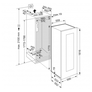Встраиваемый винный шкаф Liebherr EWTgb 3583