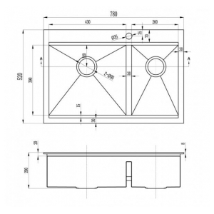 Кухонная мойка Zorg ZM X-5278-L