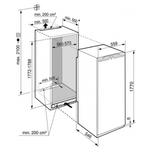 Встраиваемый однокамерный холодильник Liebherr IRDe 5120