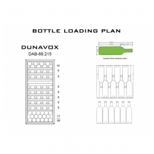 Встраиваемый винный шкаф Dunavox DAB-89.215DW