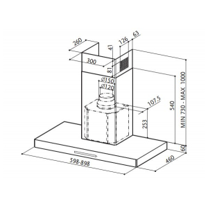 Пристенная вытяжка Faber STILUX EG8 X A60 LOGIC