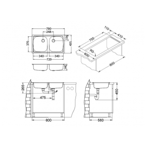 Кухонная мойка Alveus Basic 160 LEI 60