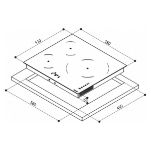 Индукционная варочная панель Faber FCH 63 GR