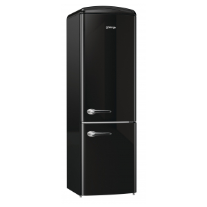 Отдельностоящий двухкамерный холодильник Gorenje ORK192BK