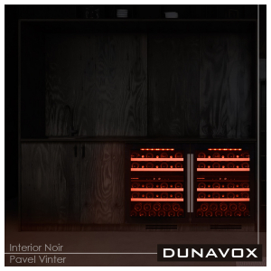 Встраиваемый винный шкаф Dunavox DAU-39.121DB