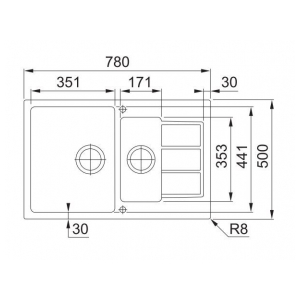 Кухонная мойка Franke SID 651-78, оникс (114.0489.242)