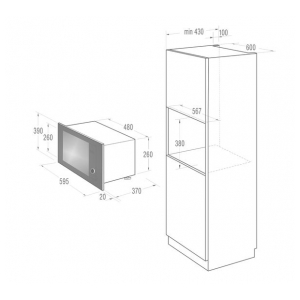 Встраиваемая микроволновая печь Gorenje BM6240SY2B