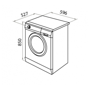 Отдельностоящая стиральная машина Maunfeld MFWM10852WS