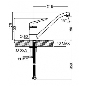 Смеситель Smeg MF11A2