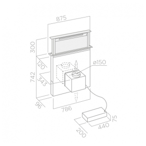Встраиваемая вытяжка Elica ADAGIO BL/F/90