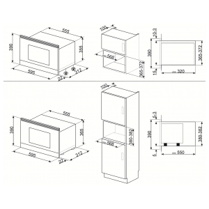 Встраиваемая микроволновая печь Smeg MP322X1