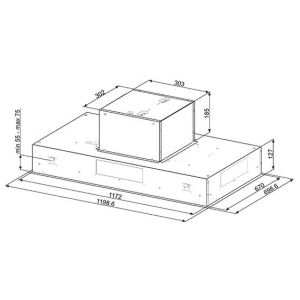 Потолочная вытяжка Smeg KSEG120XE-2