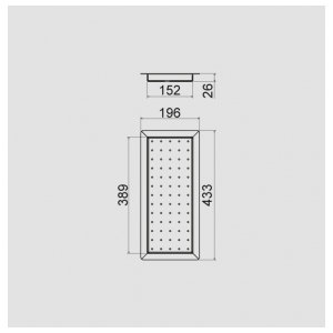 Перфорированный поддон Fulgor Milano T 4319 X