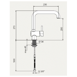 Смеситель Webert INDO EISINGER chrome