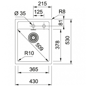 Кухонная мойка Franke SID 610-40, оникс (114.0489.202)