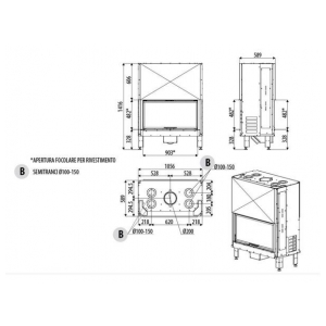 Дровяная печь MCZ Plasma 95B Wood