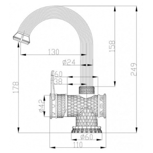 Смеситель Zorg A 411U-BR