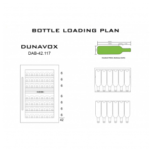 Встраиваемый винный шкаф Dunavox DAB-42.117DSS