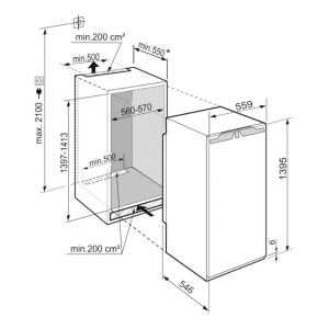 Встраиваемый однокамерный холодильник Liebherr IRBd 4551
