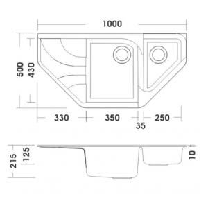 Кухонная мойка Smeg LSE102RA