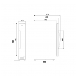 Встраиваемый винный шкаф Dometic E7FG