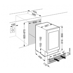 Встраиваемый винный шкаф Liebherr UWTgb 1682